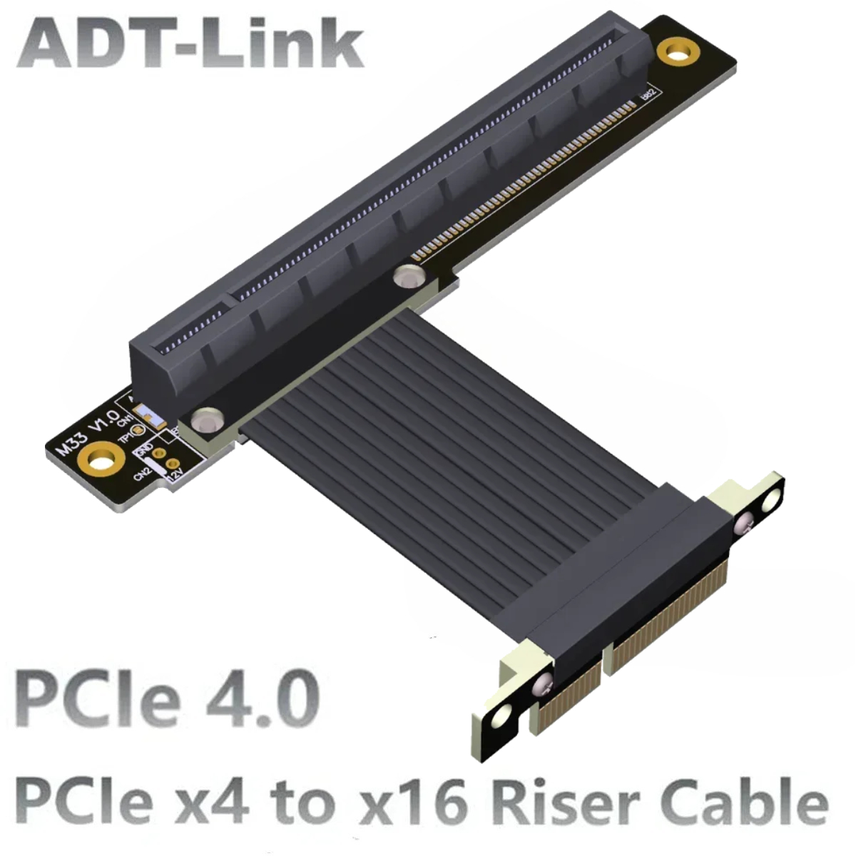 Pcie Riser Cable - PCI-E 4.0 x4 to x16 Riser