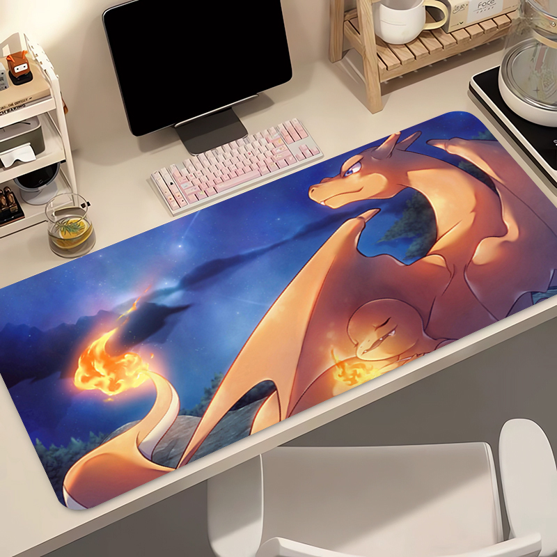 Gaming Pc Equipment - Anime Mouse Pad Pokemon Charizard Kawaii