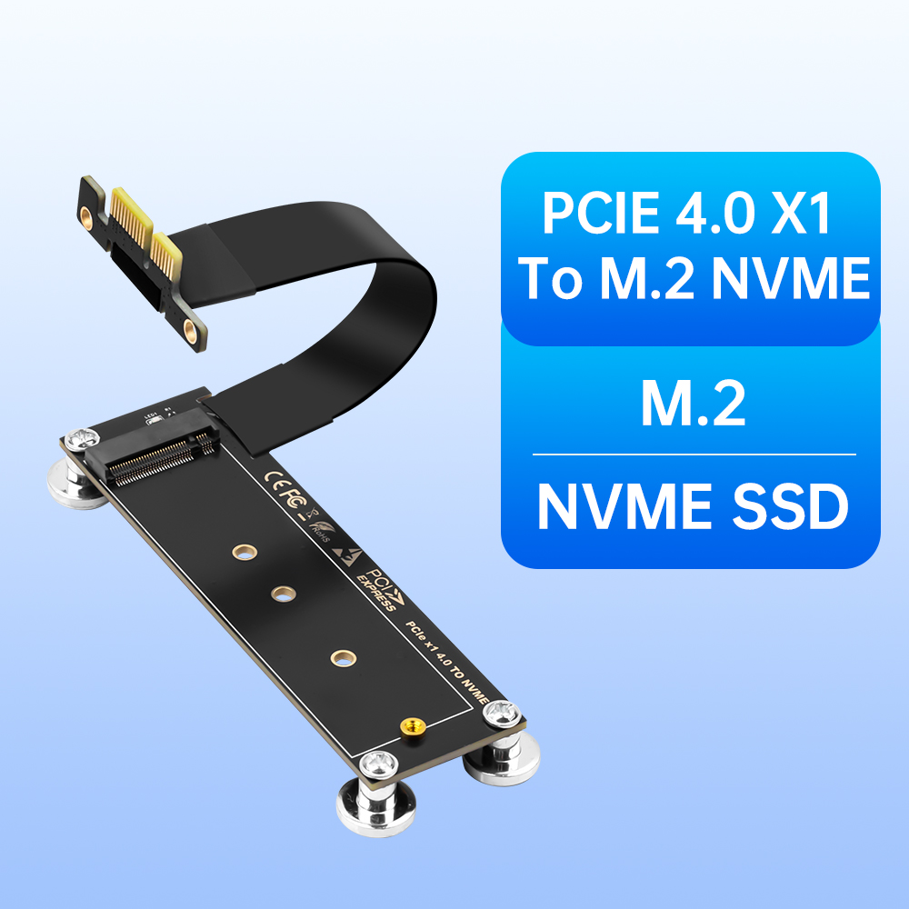 Pcie Riser Cable - PCI-E 4.0 X1 to M.2 NVMe