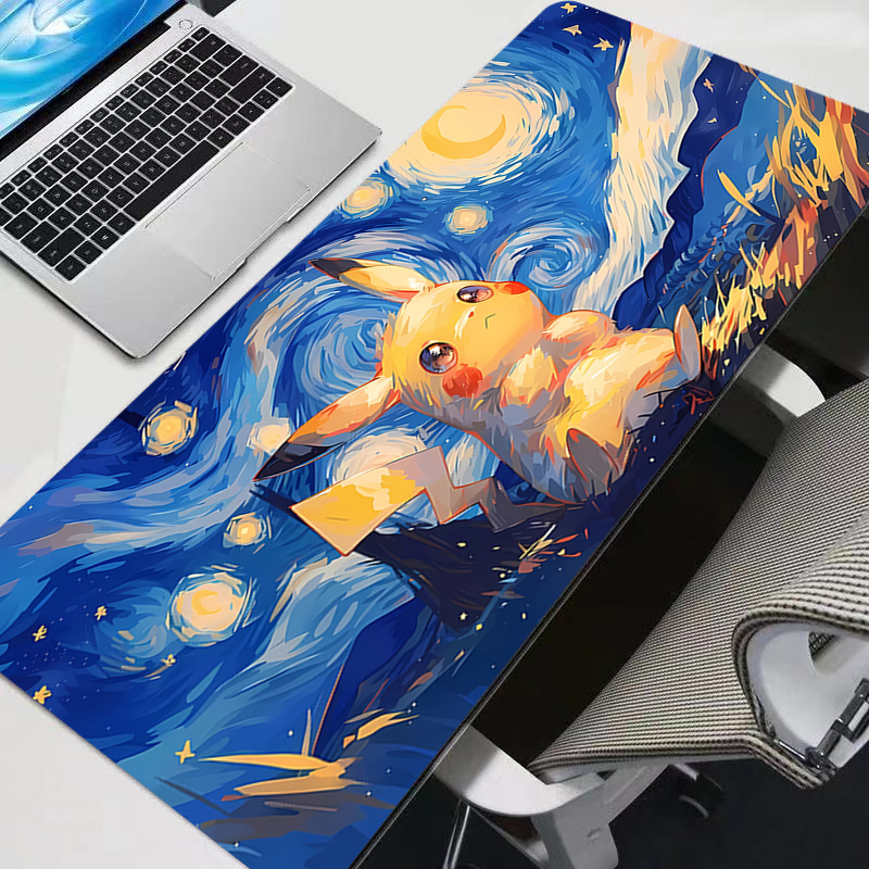 Gaming Pc Equipment - Mouse Pad Large P-Pikachu Rubber PC
