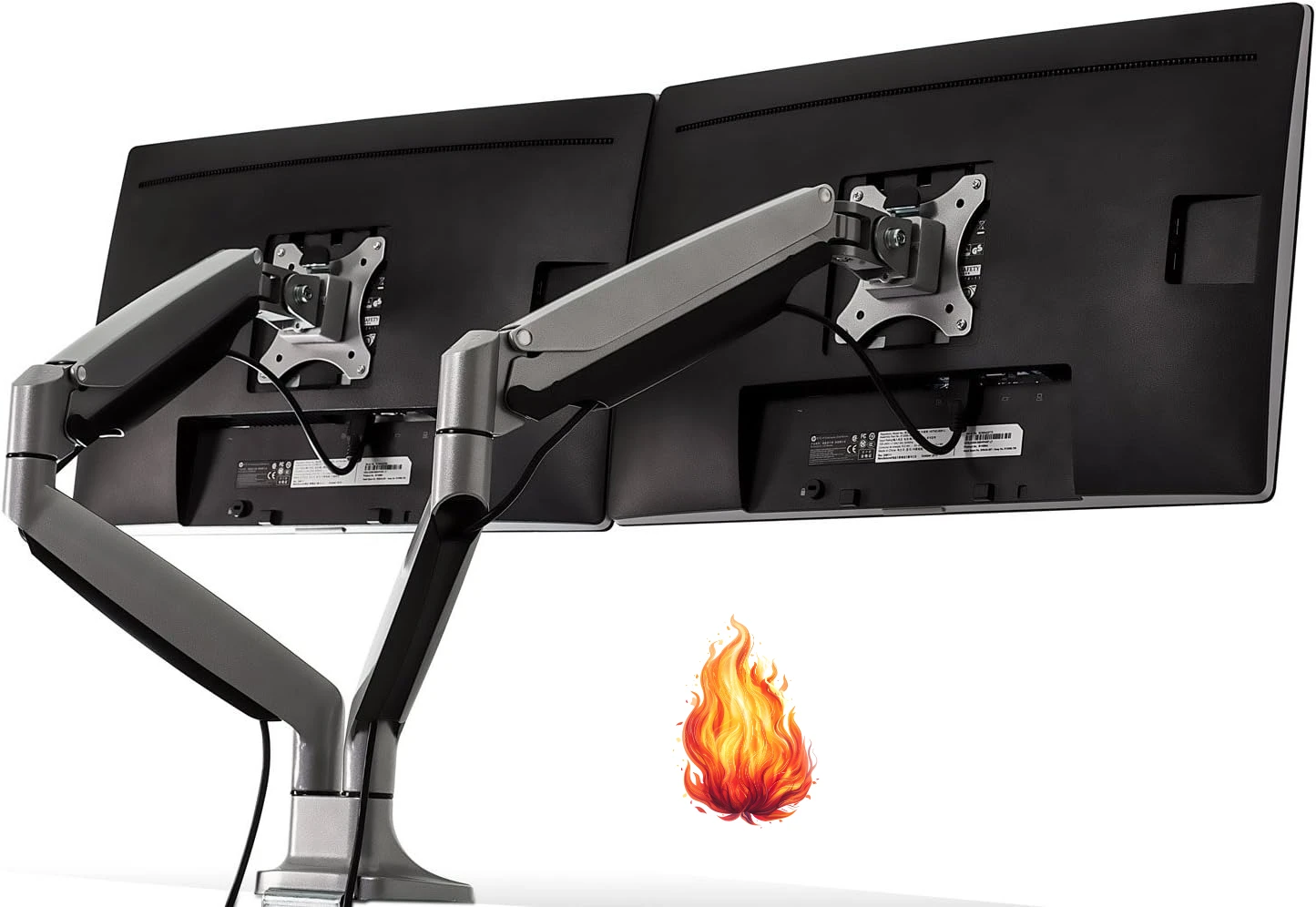 Dual Monitor Arm - (MI-1772) Dual Monitor Arm Mount Desk