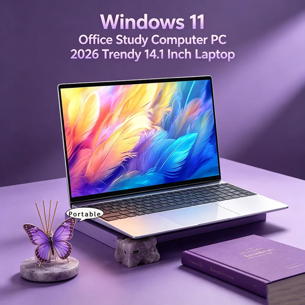 Pc Gaming Usa - Lightweight 14.1 Inch Fingerprint Unlock Laptop