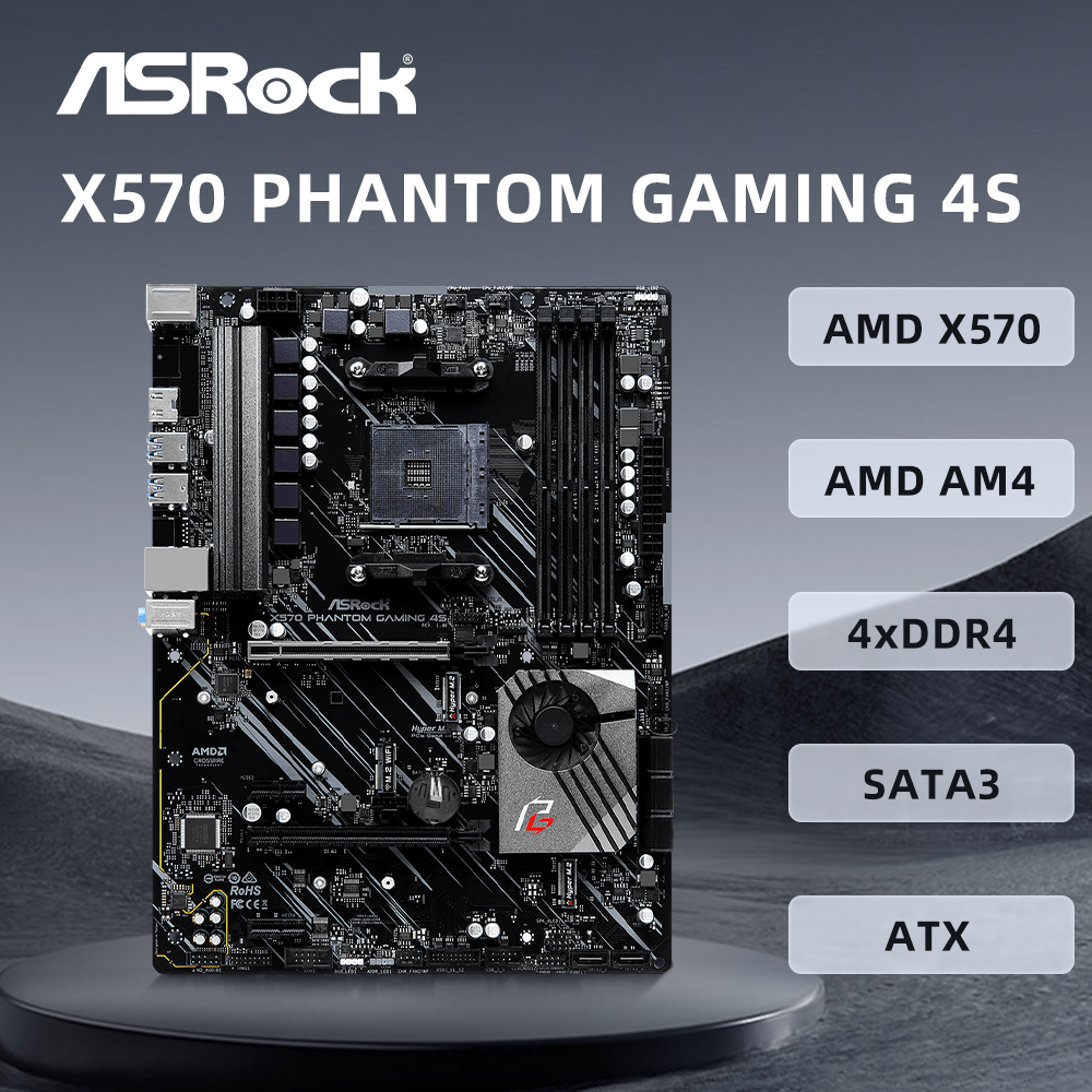 Pc Gaming Cpu - ASRock X570 Phantom Gaming 4S Motherboard