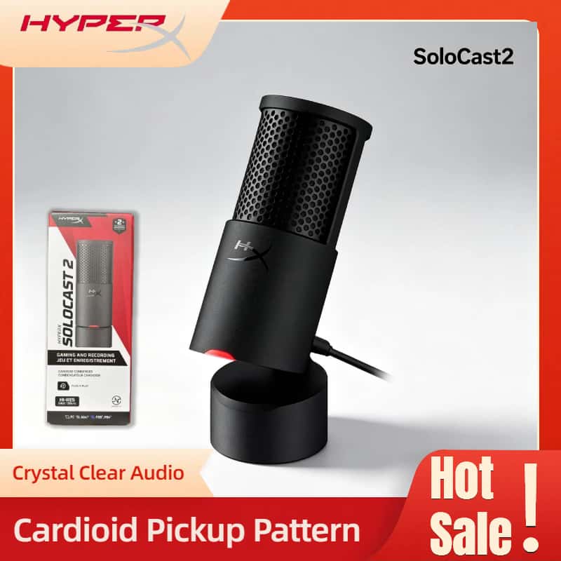 Gaming Microphone - HYPERX SoloCast 2 Gaming Microphone One