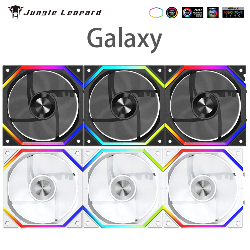 Argb Case Fan - Jungle Leopard Galaxy Prism XH Flowing