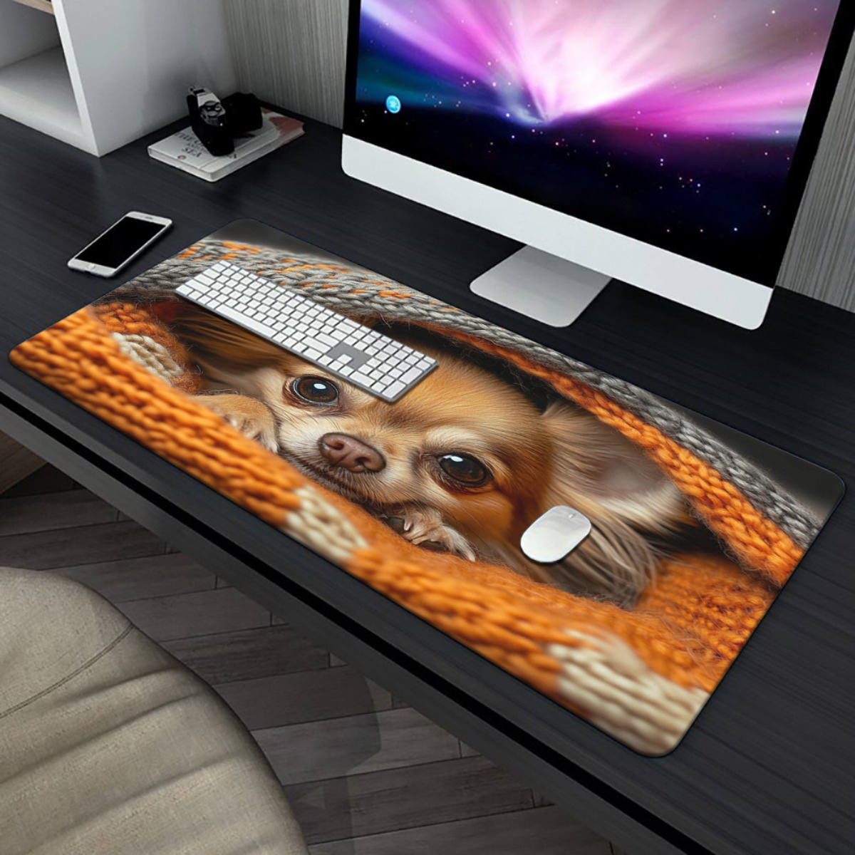 1pc Gaming Desk Mat Compatible - Pc Gaming Orange のレビューと価格