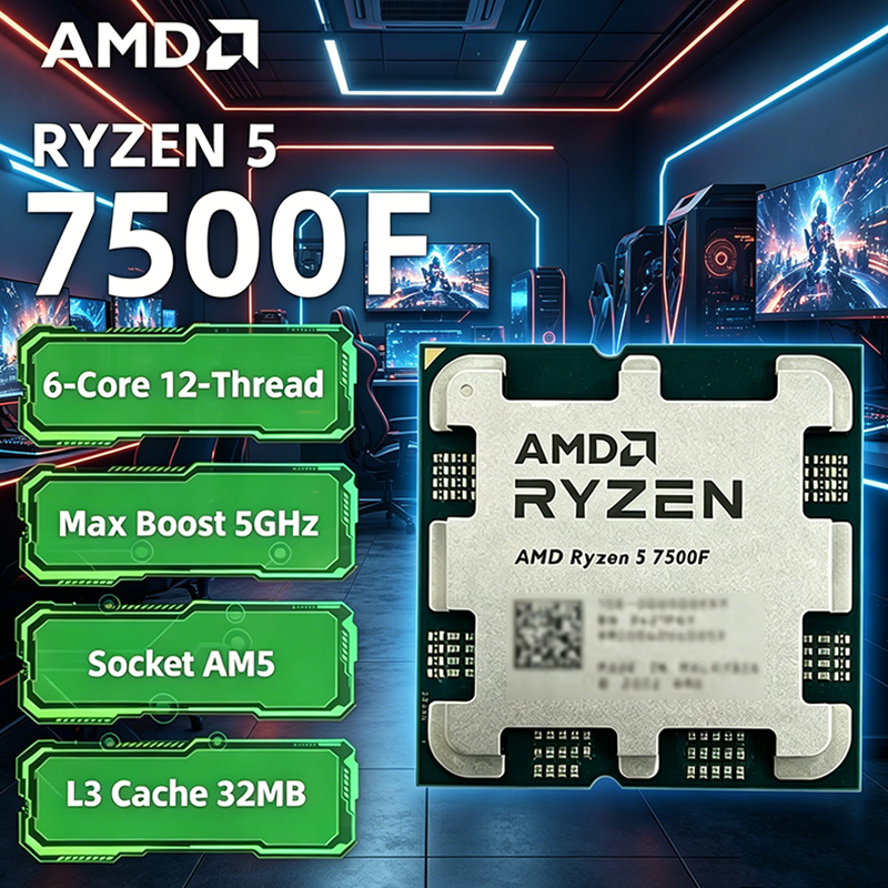 AMD Ryzen 5 7500F 3.7GHz 6-Cor - Pc Gaming Cpu のレビューと価格