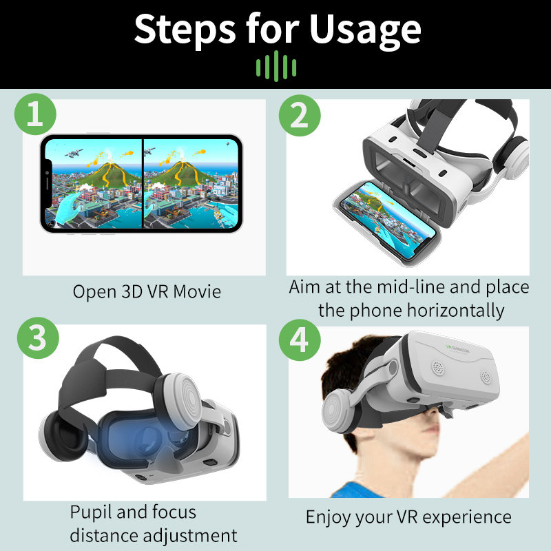 3D Viar Phone Virtual Reality  - Vr Headset Pc のレビューと価格