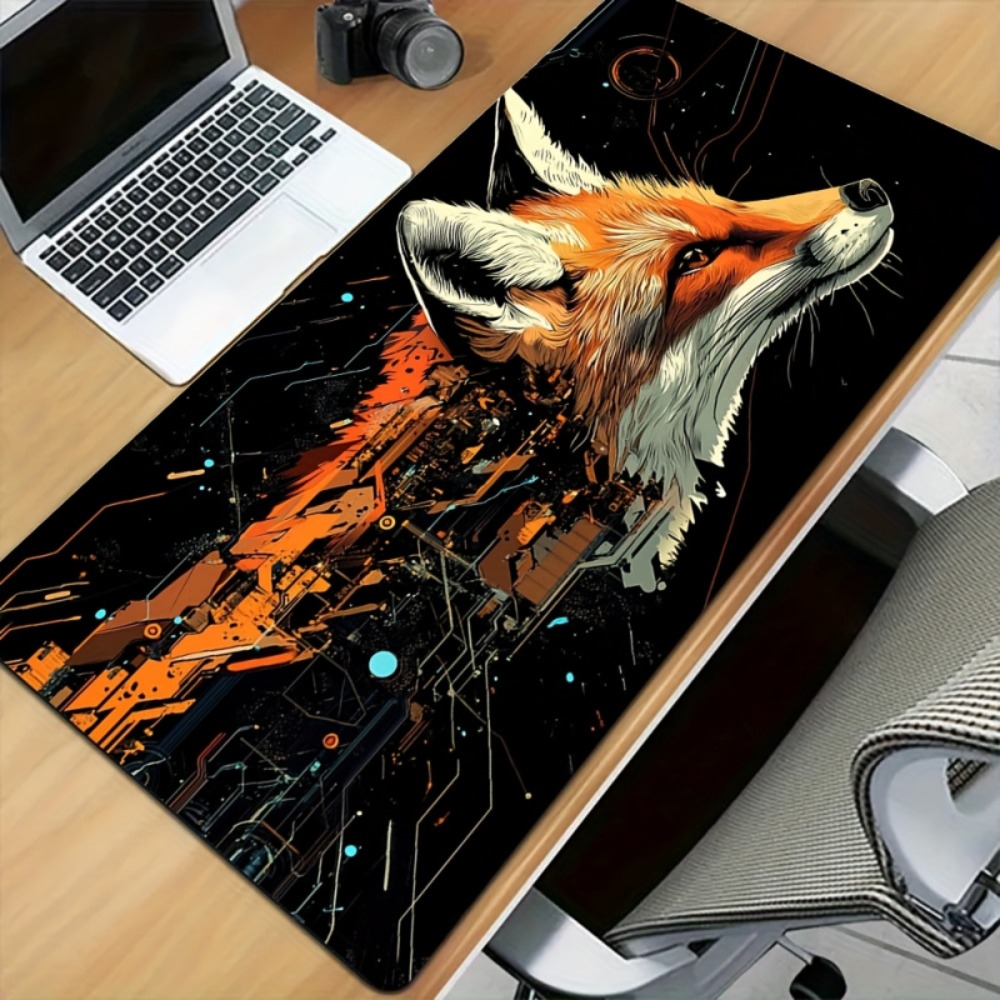 Large Fox Design Mouse Pad Ora - Pc Gaming Orange のレビューと価格