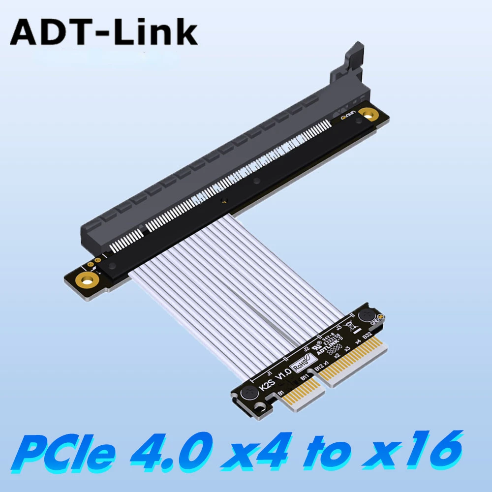PCI-E 4.0 x4 to x16 Riser Jump - Pcie Riser Cable のレビューと価格