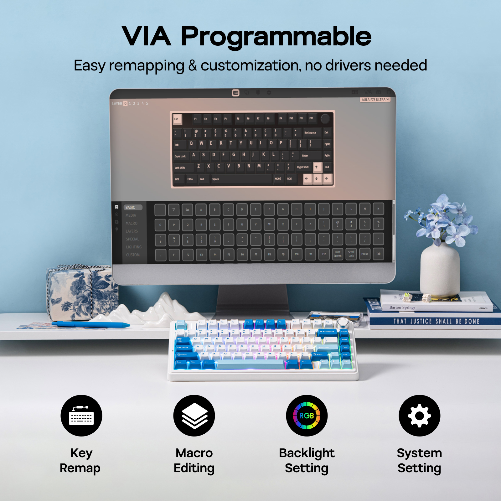 EPOMAKER x AULA F75 Ultra 75%  - Pc Gaming Qwerty のレビューと価格