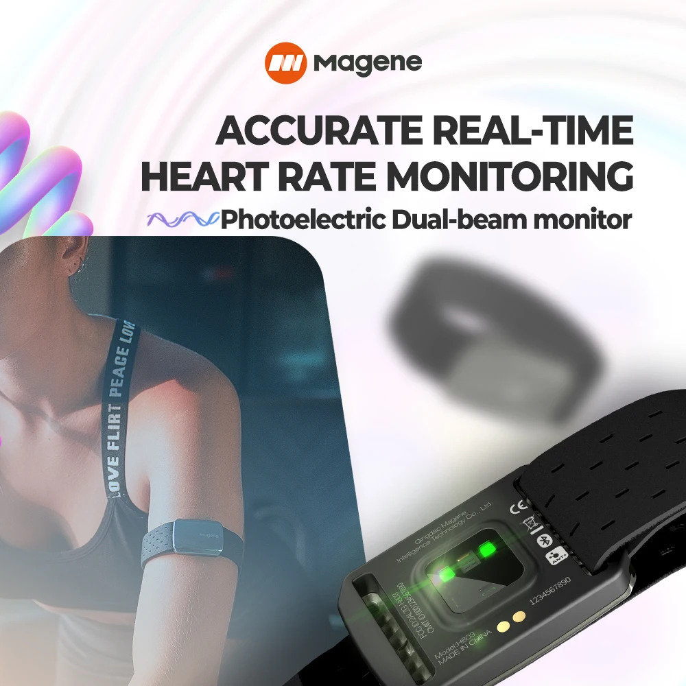 Magene H803 Heart Rate Armband - Dual Monitor Arm のレビューと価格