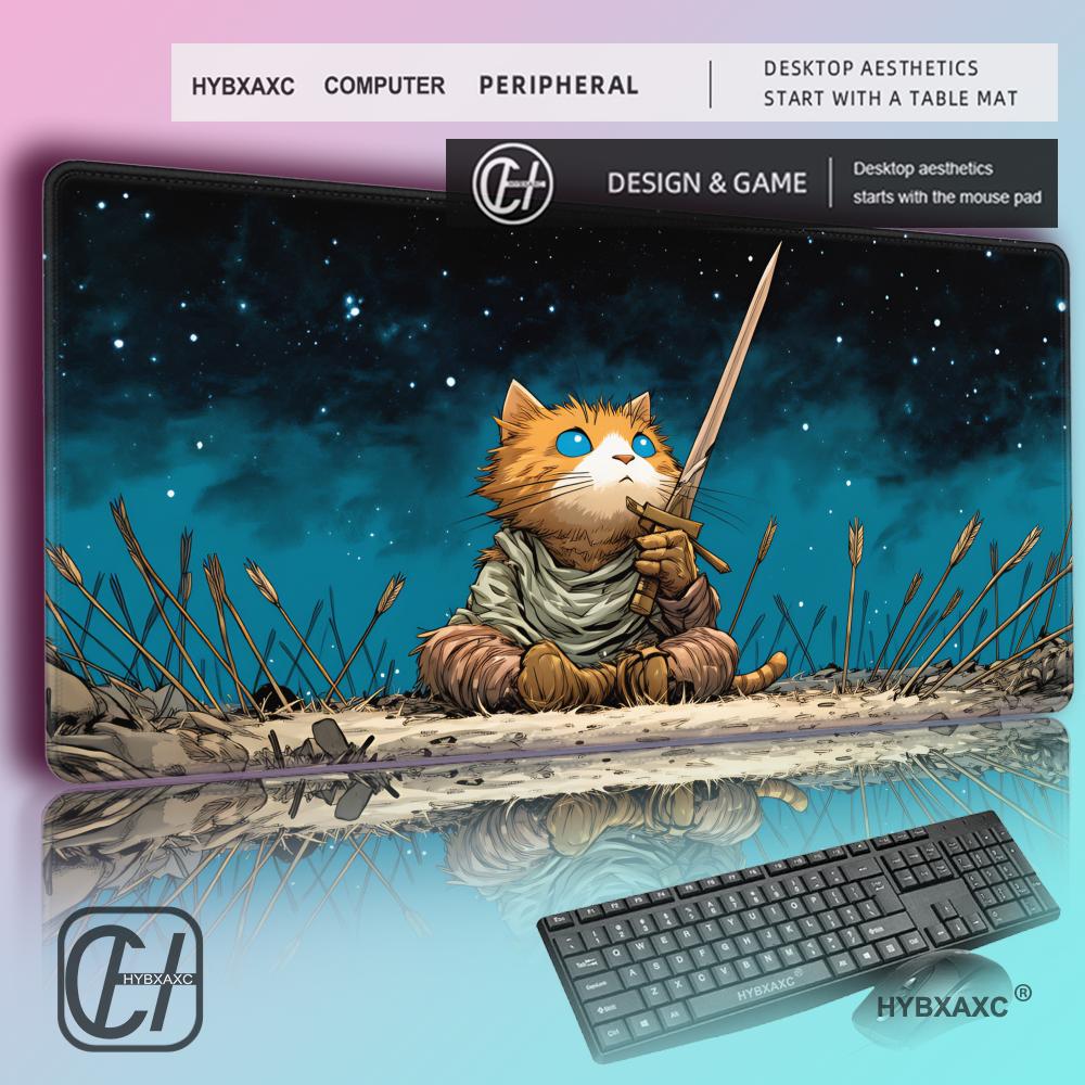 HYBXAXC Orange Cat Warrior Mou - Pc Gaming Orange のレビューと価格