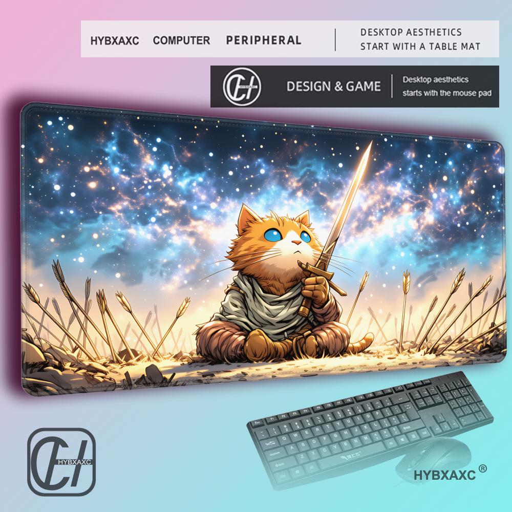 HYBXAXC Orange Cat Warrior Mou - Pc Gaming Orange のレビューと価格