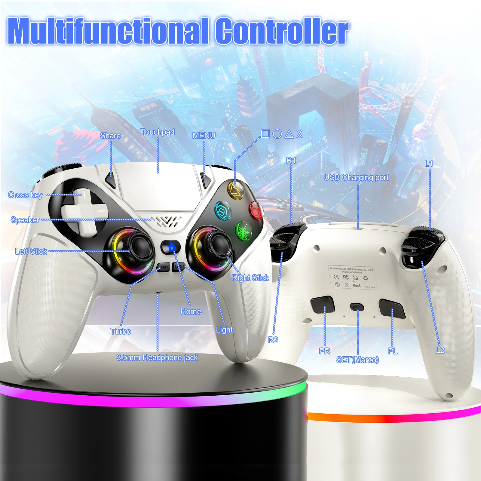 Wireless Controller Gamepad Fo - Pc Gaming Portable のレビューと価格