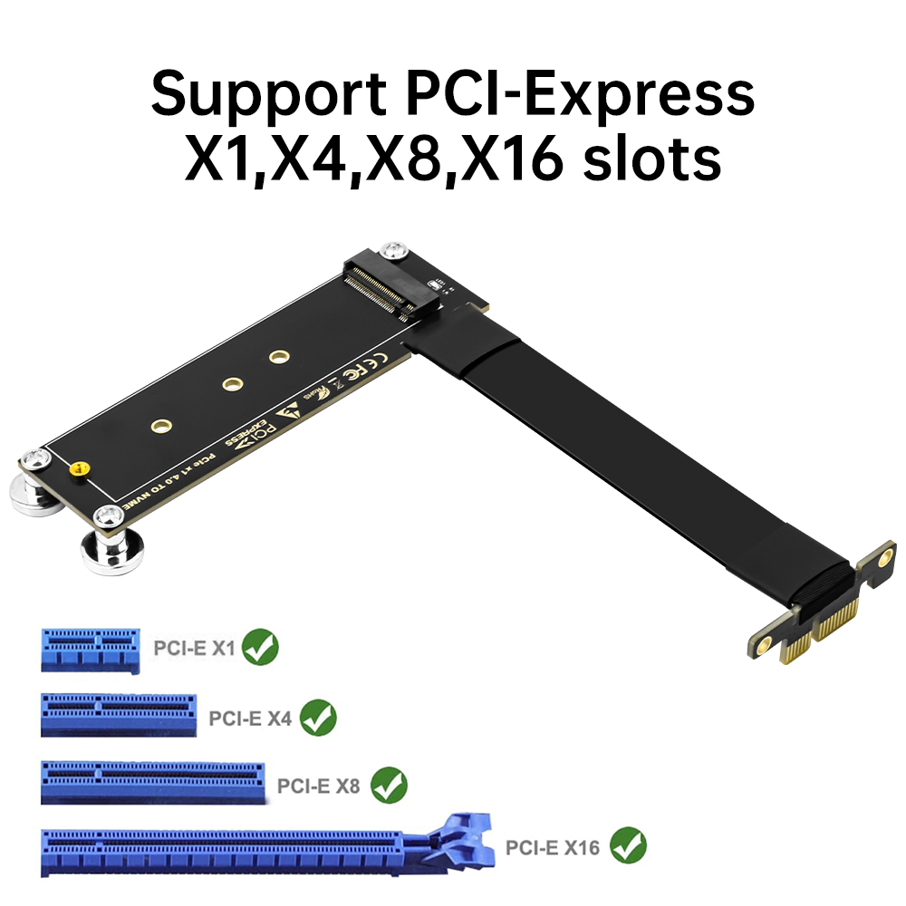 PCI-E 4.0 X1 to M.2 NVMe SSD R - Pcie Riser Cable のレビューと価格