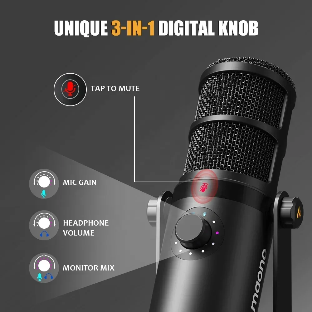 MAONO Dynamic Microphone XLR U - Gaming Microphone のレビューと価格