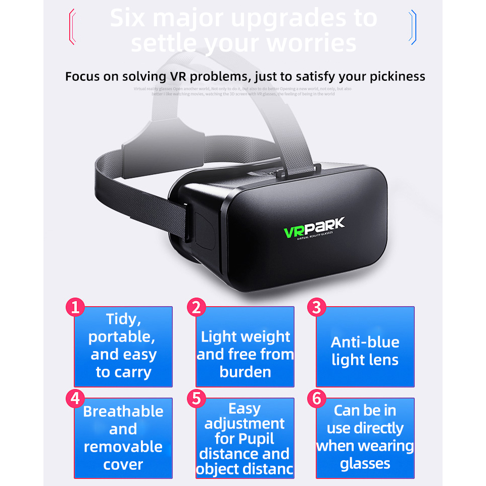 VR Glasses 3D Virtual Reality  - Vr Headset Pc のレビューと価格