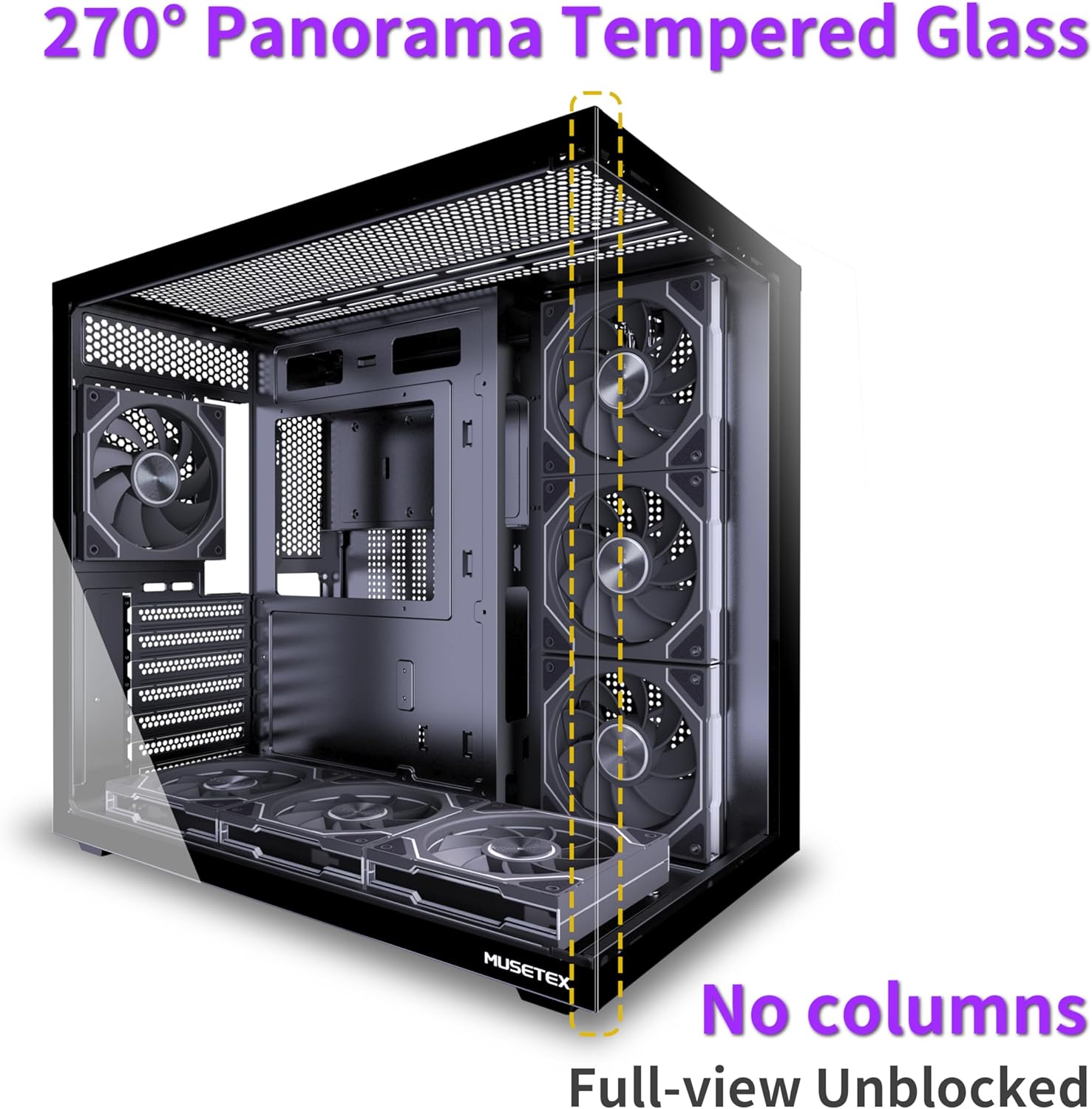 ATX Mid Tower PC Case, Pre-Ins - Argb Case Fan のレビューと価格
