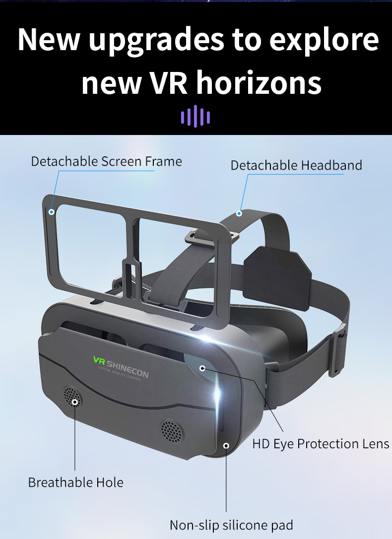 SHINECON 3D Helmet VR Glasses  - Vr Headset Pc のレビューと価格