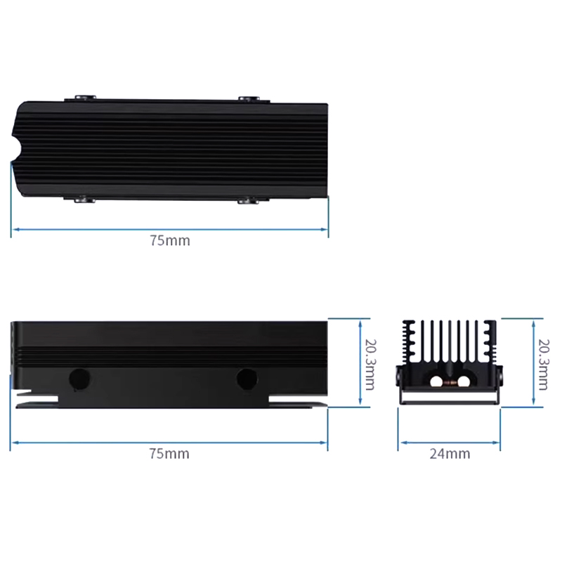 SSD-V3 2280 M.2 Dual Copper He - M.2 Ssd Heatsink のレビューと価格