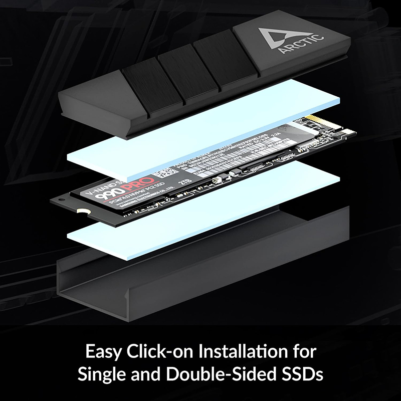 ARCTIC M2 Pro Black heatsink C - M.2 Ssd Heatsink のレビューと価格