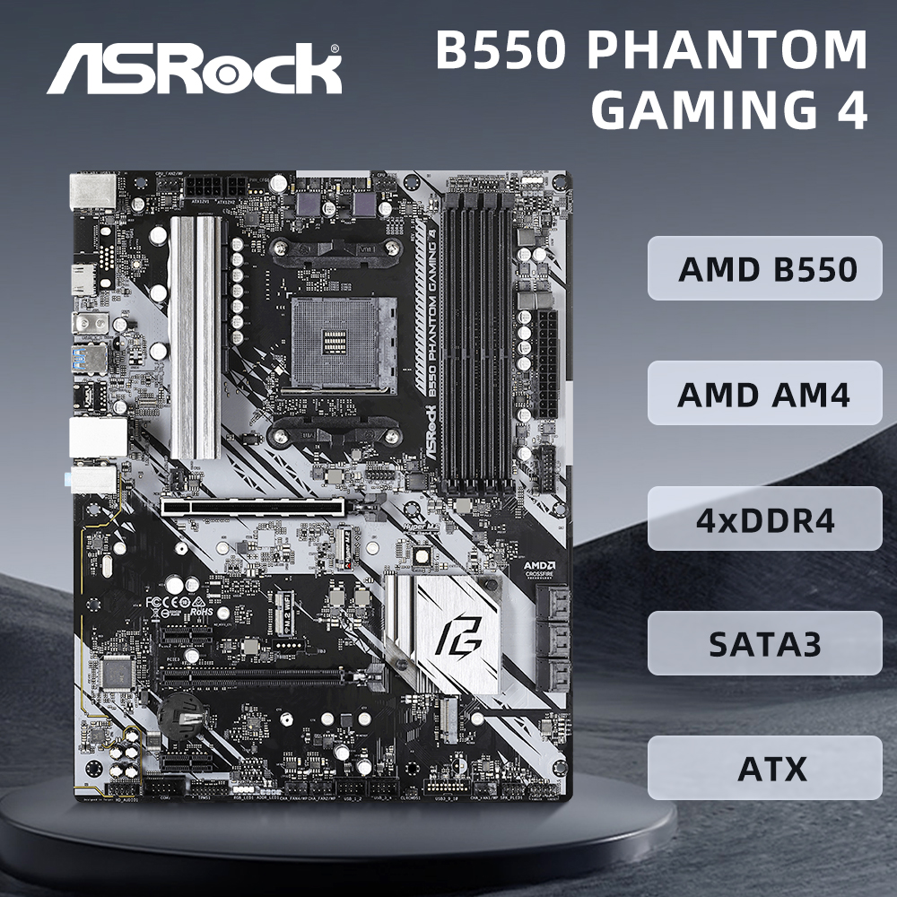 ASRock B550 PHANTOM GAMING 4 M - Pc Gaming Cpu のレビューと価格