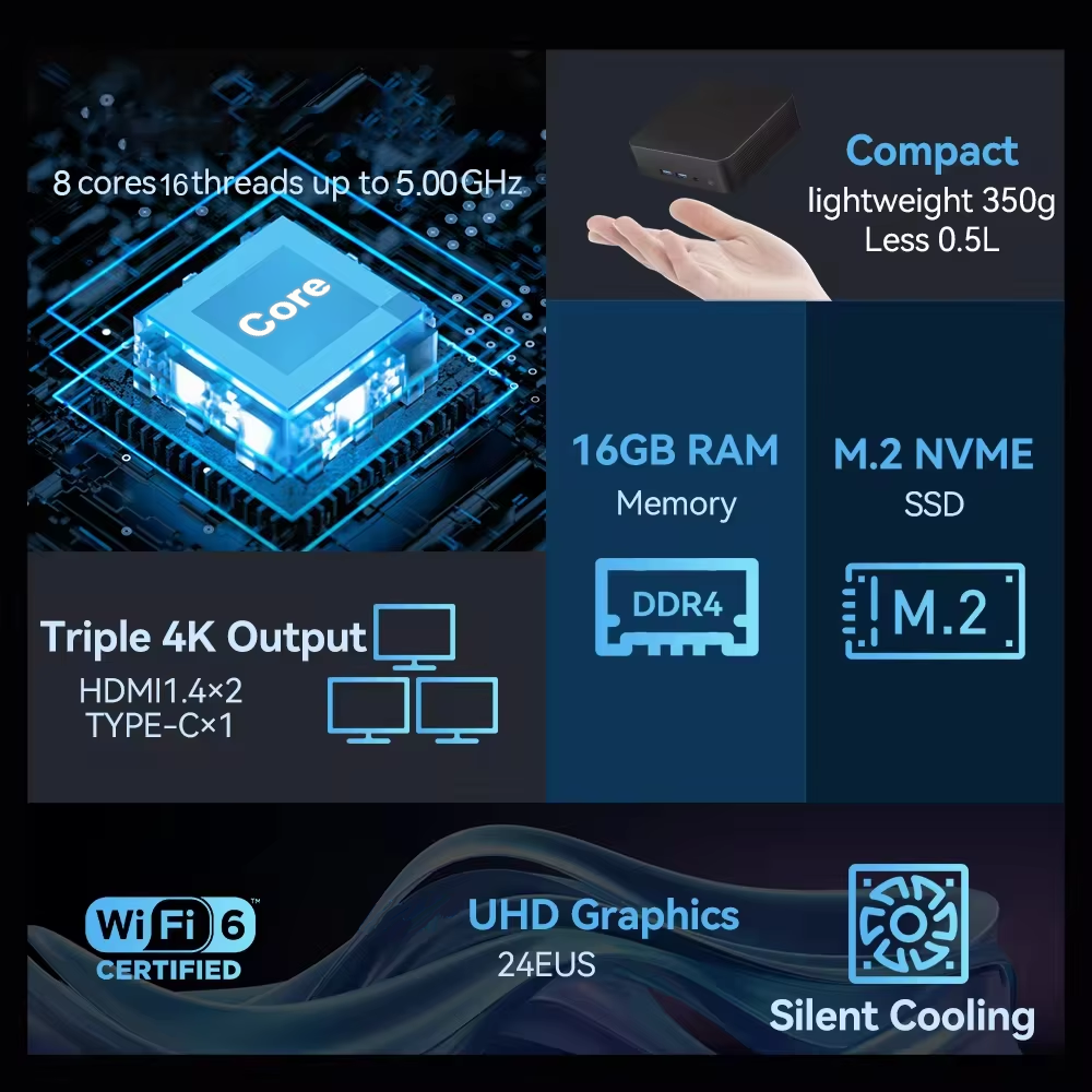 Mini PC Windows 11 Intel Core  - Pc Gaming Portable のレビューと価格
