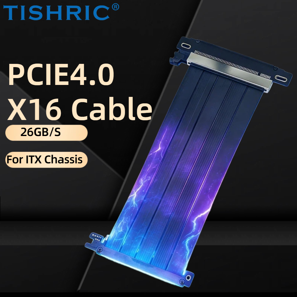 TISHRIC 18.5/20cm PCIe 4.0 X16 - Pcie Riser Cable のレビューと価格
