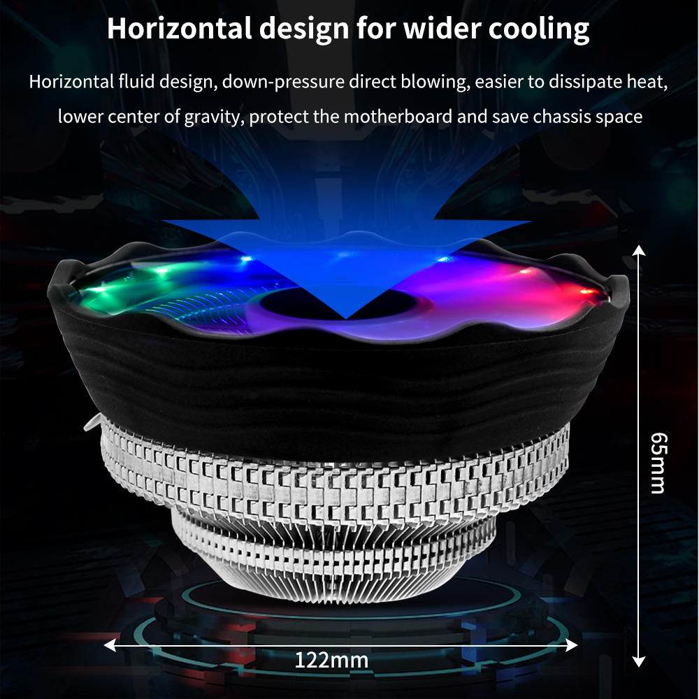 TISHRIC CPU Cooler Fan RGB PWM - Argb Case Fan のレビューと価格