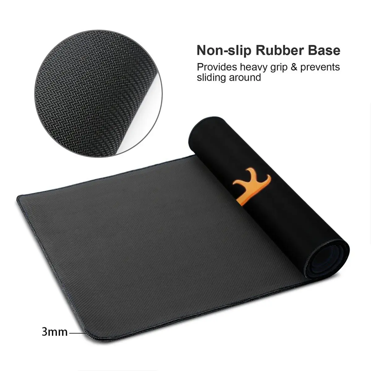 Large Mouse Pad Orange Rainbow - Pc Gaming Orange のレビューと価格