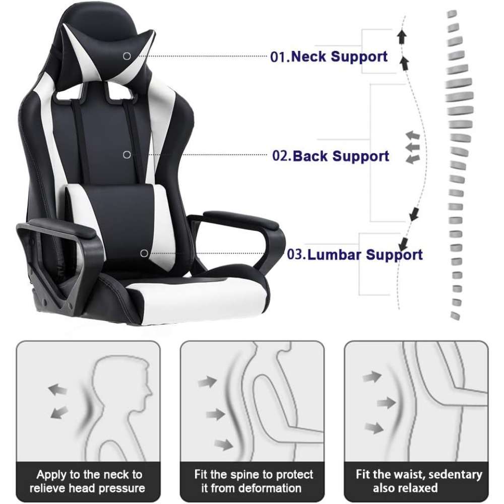 BestOffice High-Back Gaming Ch - Pc Gaming Chair のレビューと価格