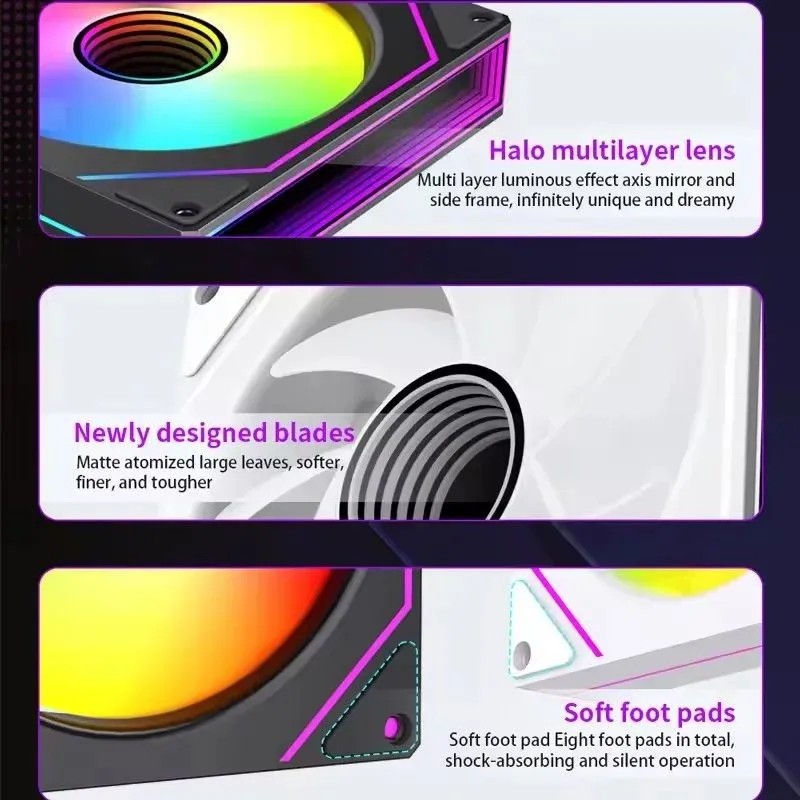 LDPCSJ Prism 7 PRO ARGB PC Cas - Argb Case Fan のレビューと価格