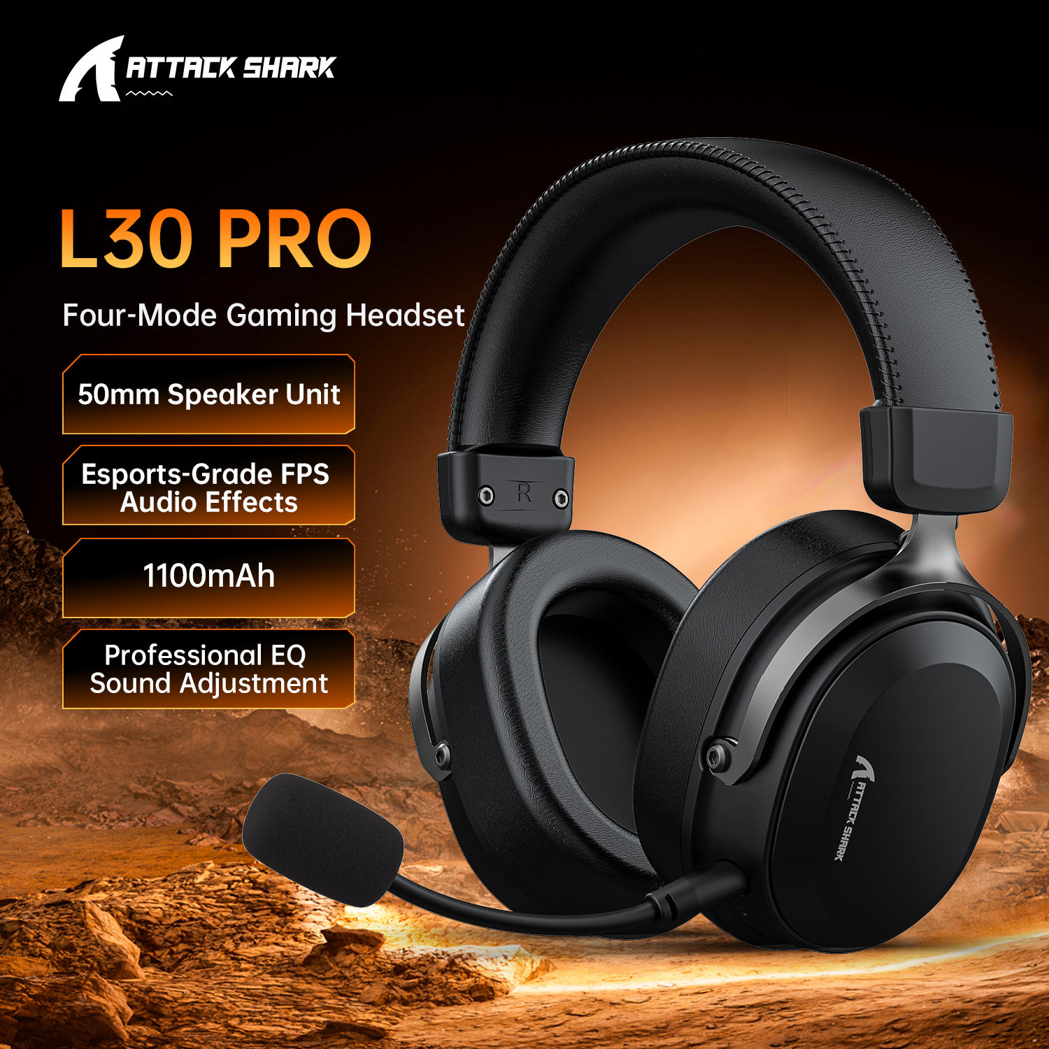 Attack Shark L30PRO 4 Mode Gam - Vr Headset Pc のレビューと価格