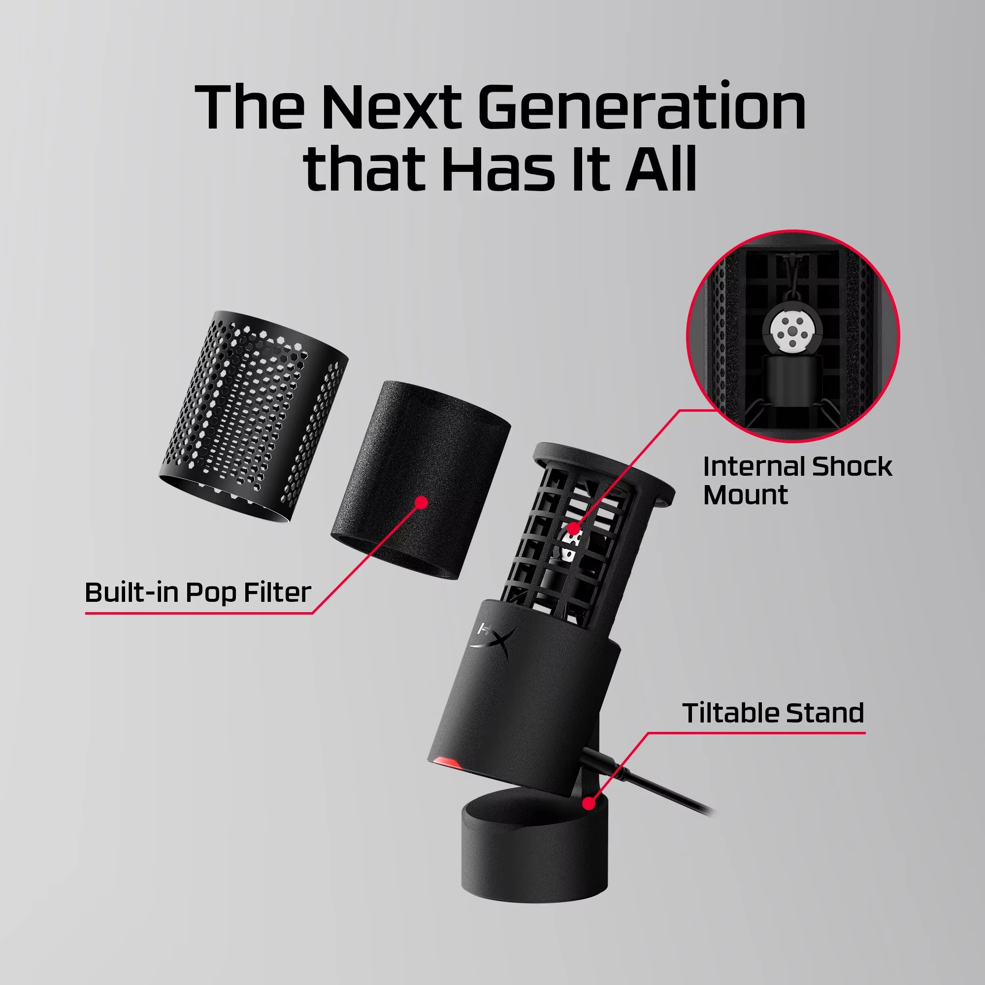 HYPERX SoloCast 2 Gaming Micro - Gaming Microphone のレビューと価格