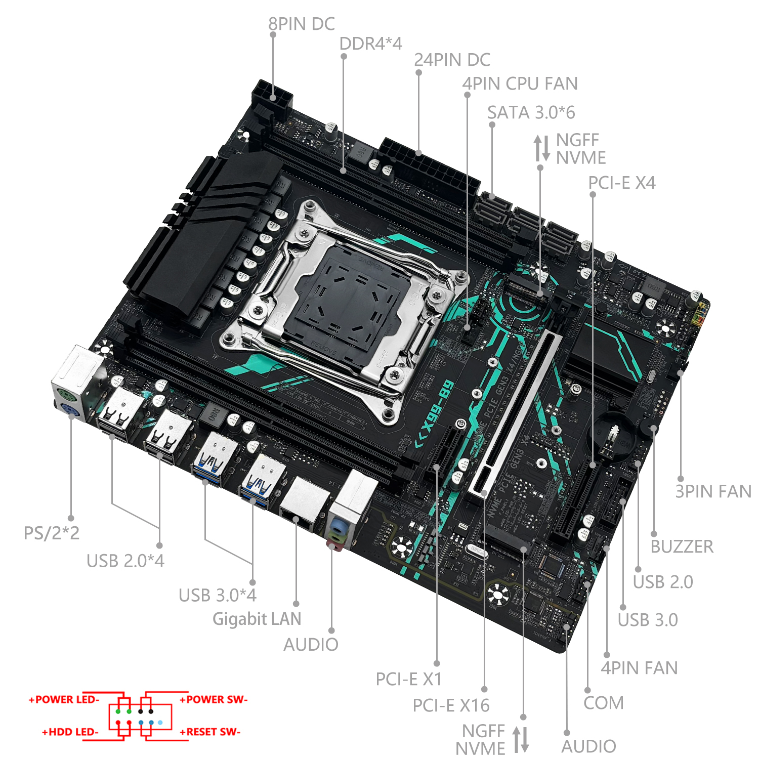 MACHINIST X99 B9 LGA2011-3 Mot - Pc Gaming Cpu のレビューと価格