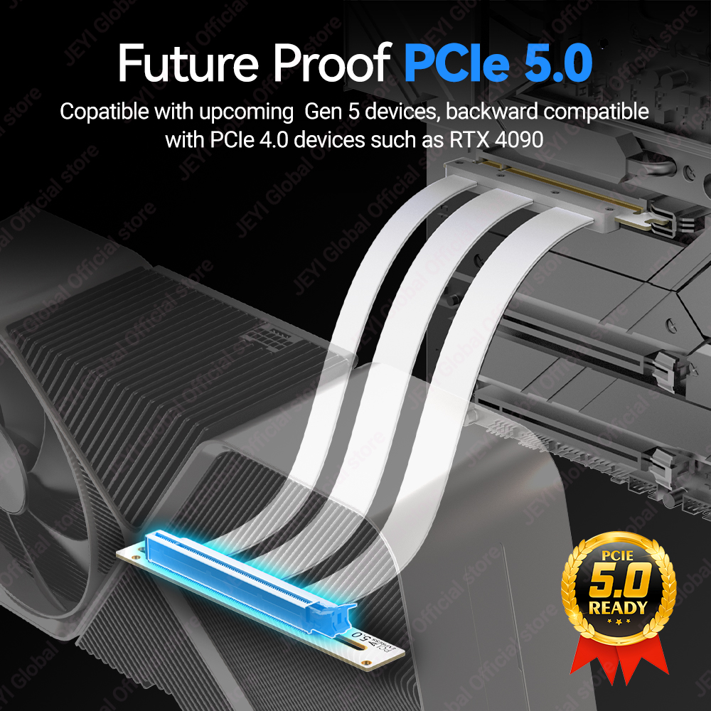 JEYI PCIe 5.0 X16 Riser Cable  - Pcie Riser Cable のレビューと価格