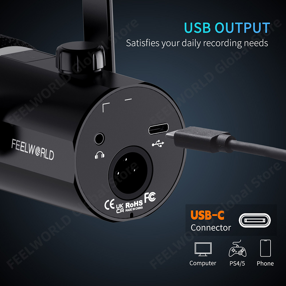FEELWORLD PM1-XS XLR USB Dynam - Gaming Microphone のレビューと価格