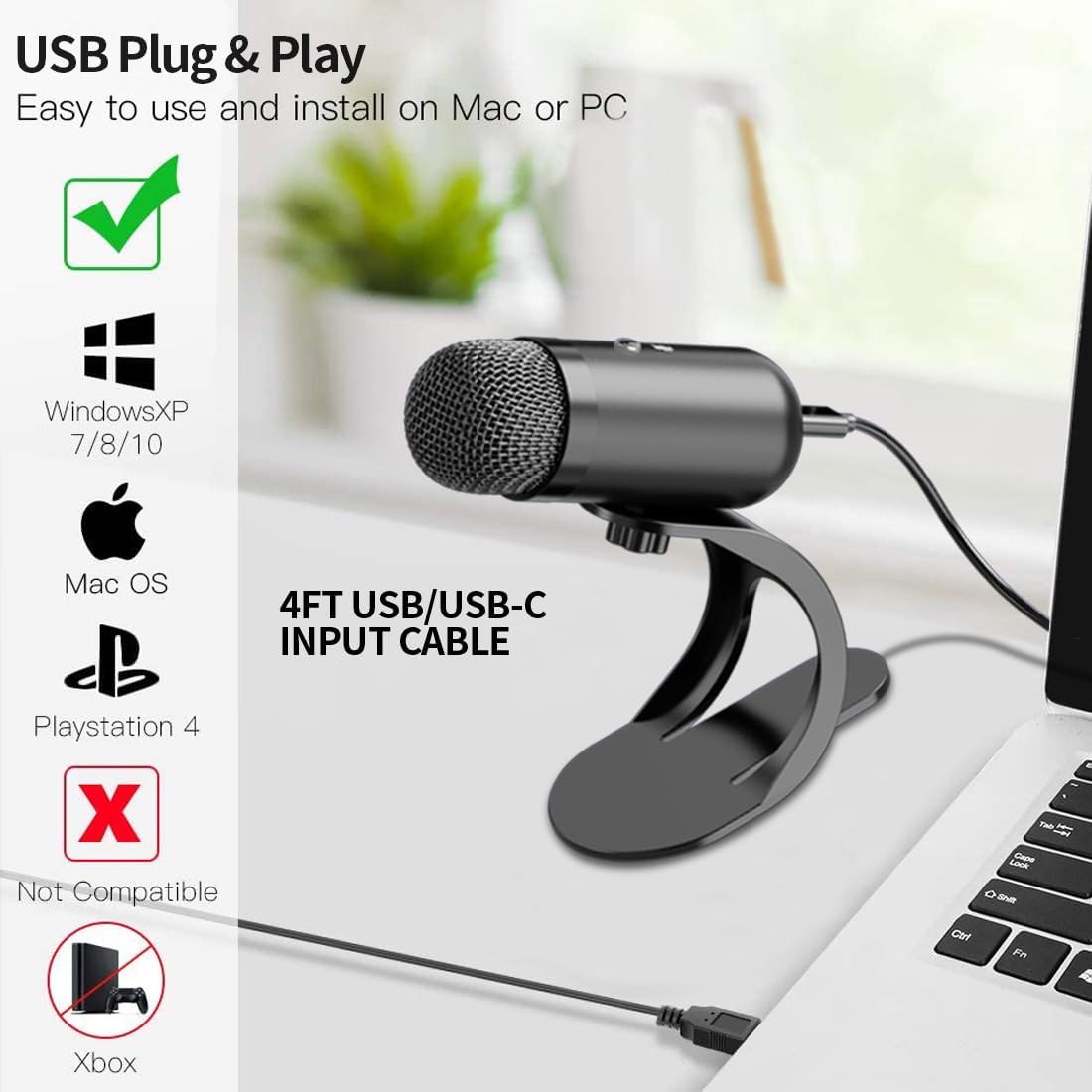 Professional USB Microphone Co - Gaming Microphone のレビューと価格
