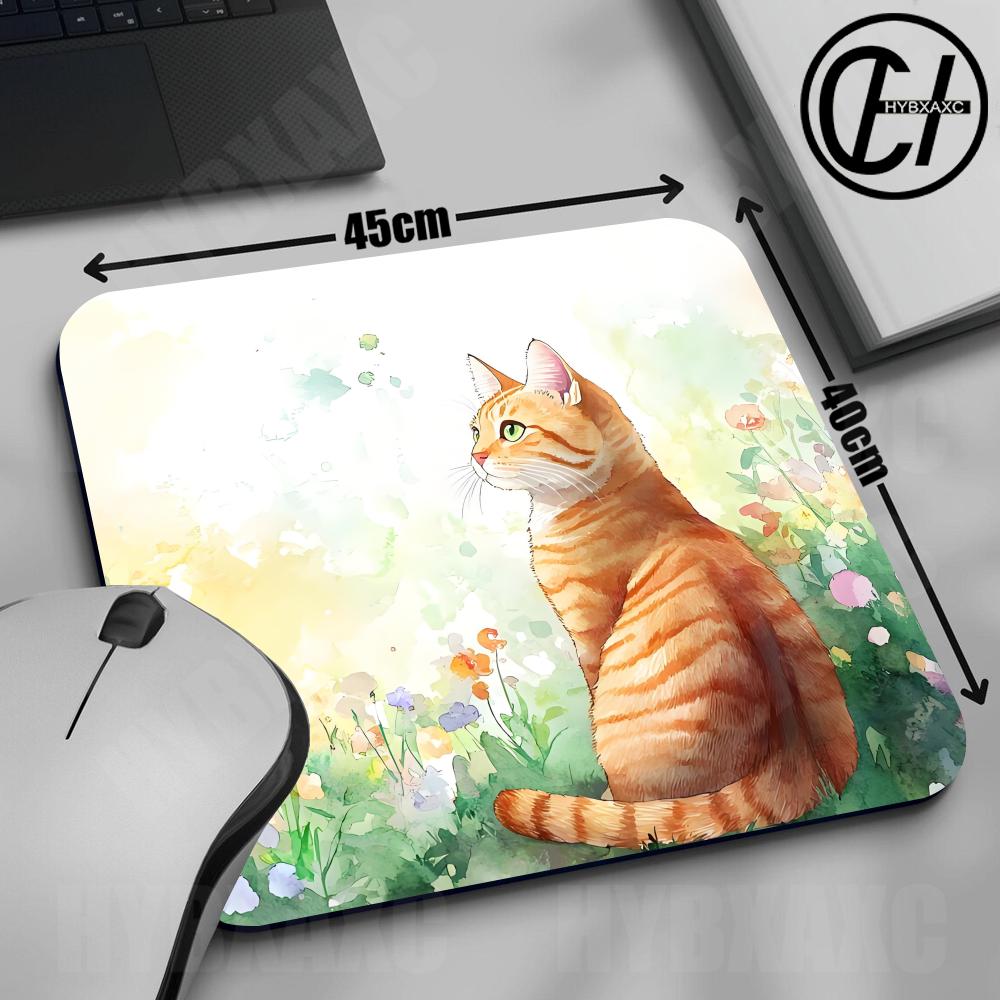 45x40CM Cute Orange Cat Creati - Pc Gaming Orange のレビューと価格