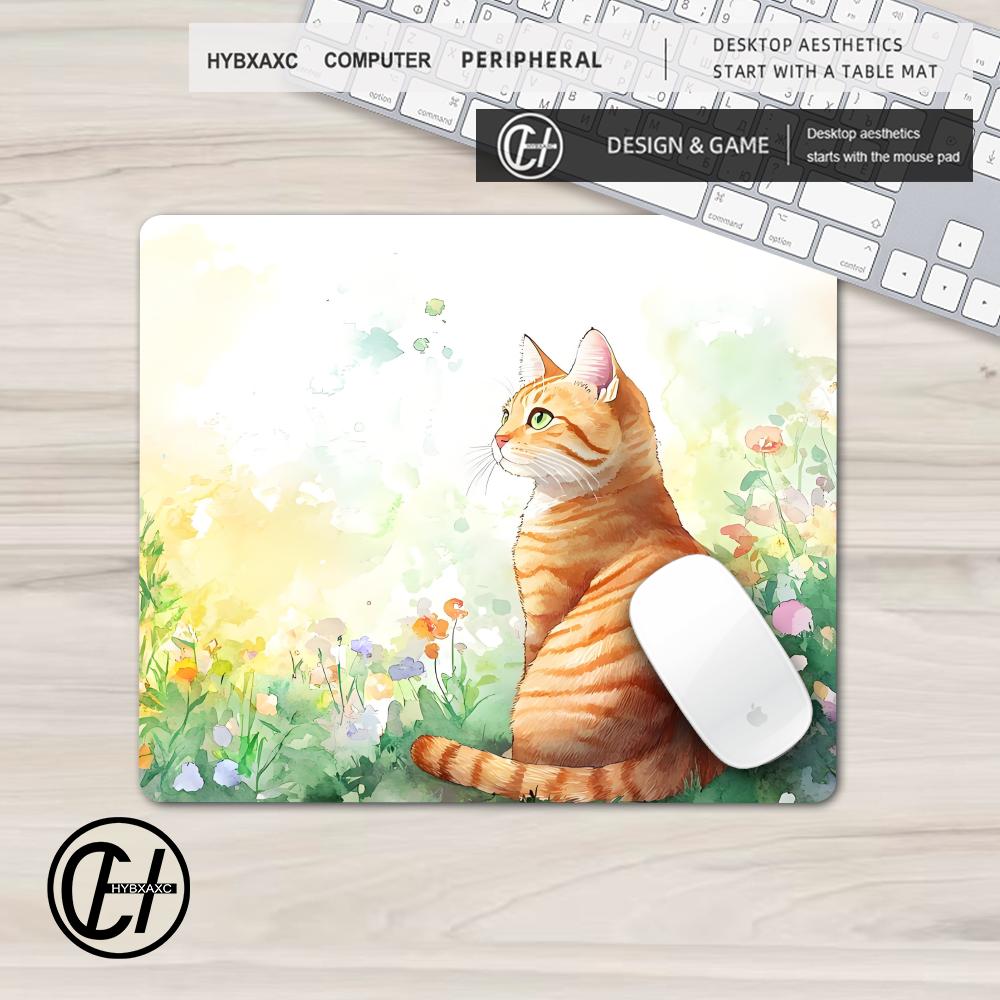 45x40CM Cute Orange Cat Creati - Pc Gaming Orange のレビューと価格