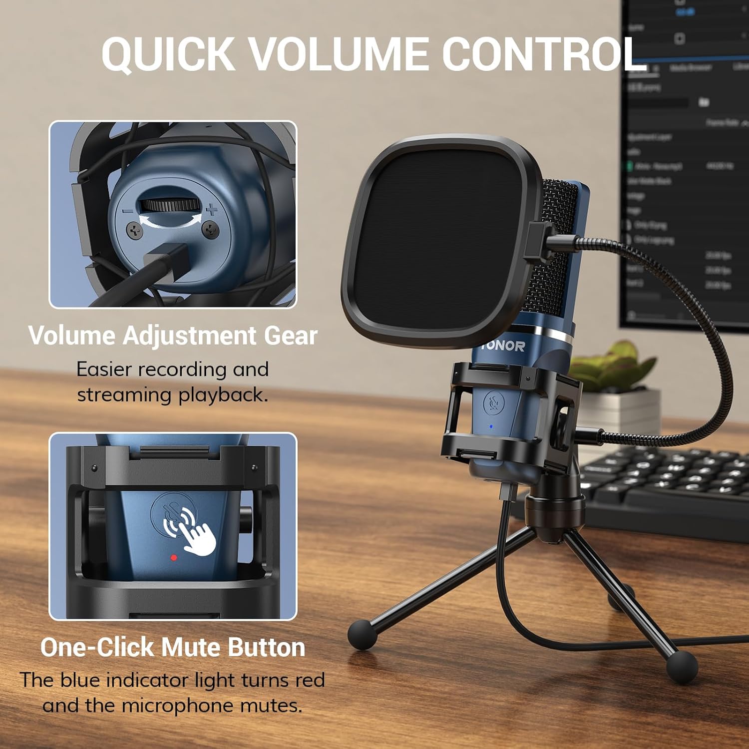USB Podcast Microphone, Cardio - Gaming Microphone のレビューと価格