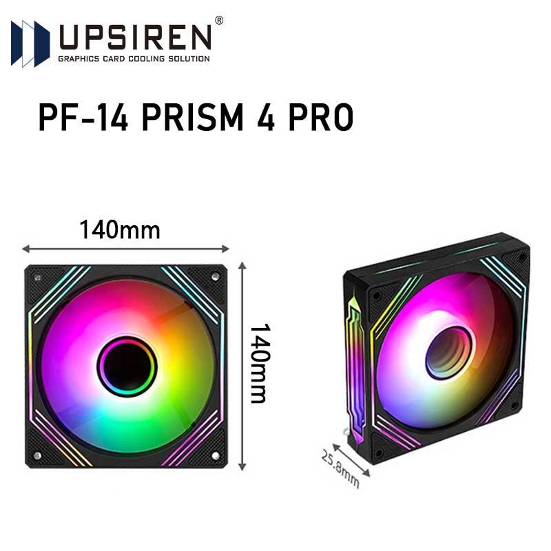 UPSIREN PF-14 PRISM 4PRO Compu - Argb Case Fan のレビューと価格