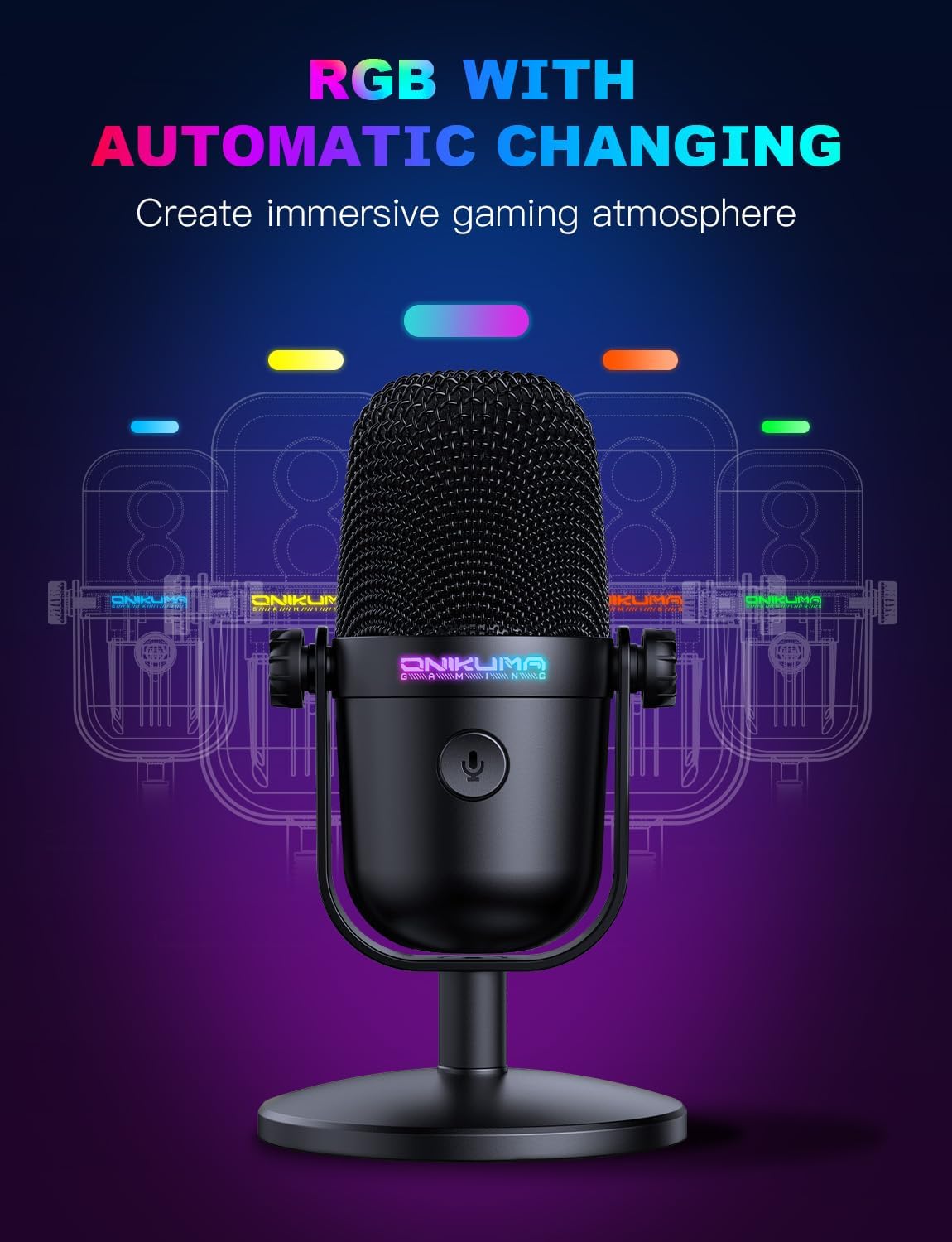 USB Gaming Microphone With Noi - Pc Gaming Usa のレビューと価格